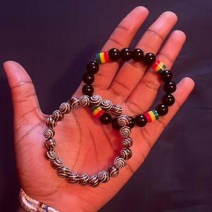 Multicolor African Beaded Bracelets